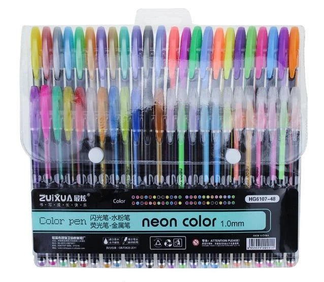 Glitzerly Glitter Gel Penner Set | Skanto