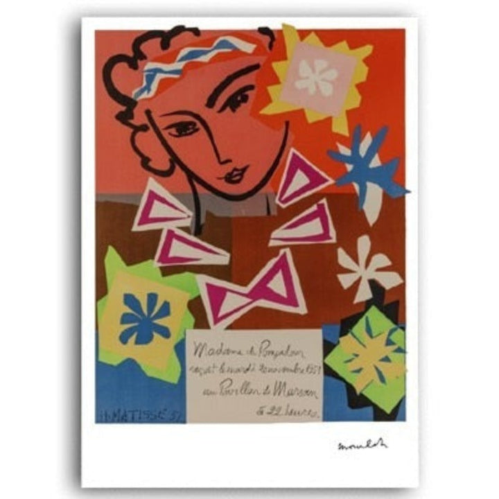 Vintage abstrakt Matisse retro linjefigur Europa olje