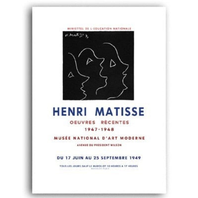 Vintage abstrakt Matisse retro linjefigur Europa olje
