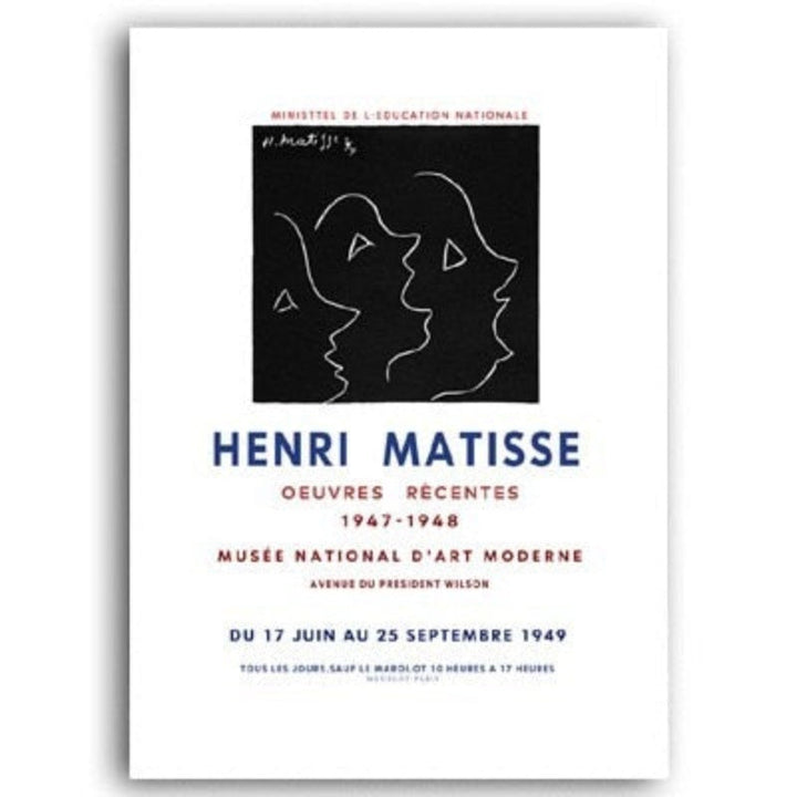 Vintage abstrakt Matisse retro linjefigur Europa olje