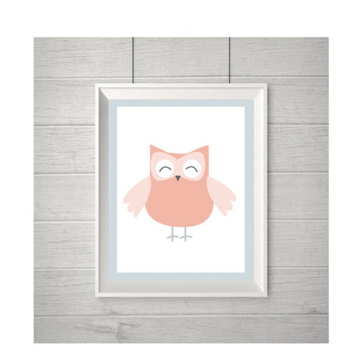Love Owl - Lerret Veggkunst Maleri