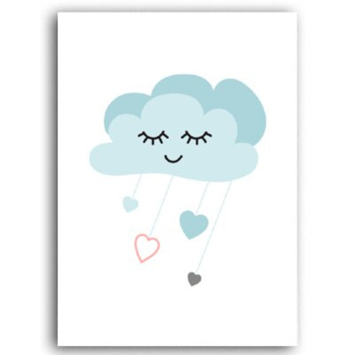 Love Stars - Lerret Veggkunst Maltning