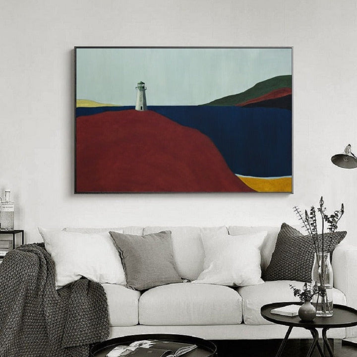 Impressionistiske landsby scener - landskapsolje trykk - lerret veggkunst malerier