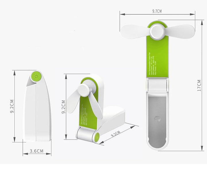 FanMe - USB-ladbar bærbar mini vifte | Skanto