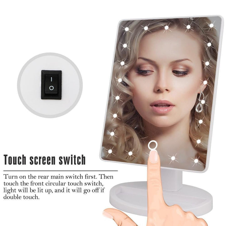 22 LED Makeup Speil | Skanto