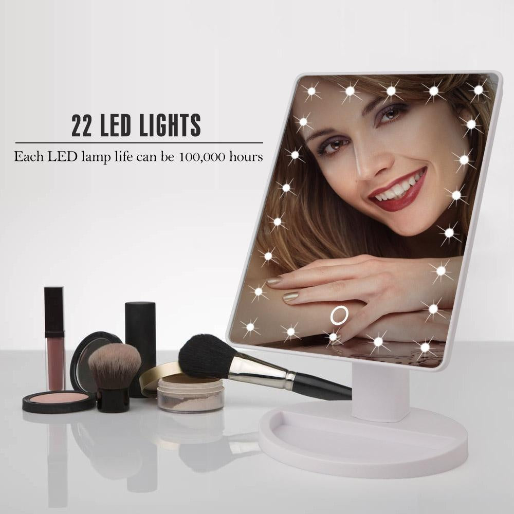 22 LED Makeup Speil | Skanto
