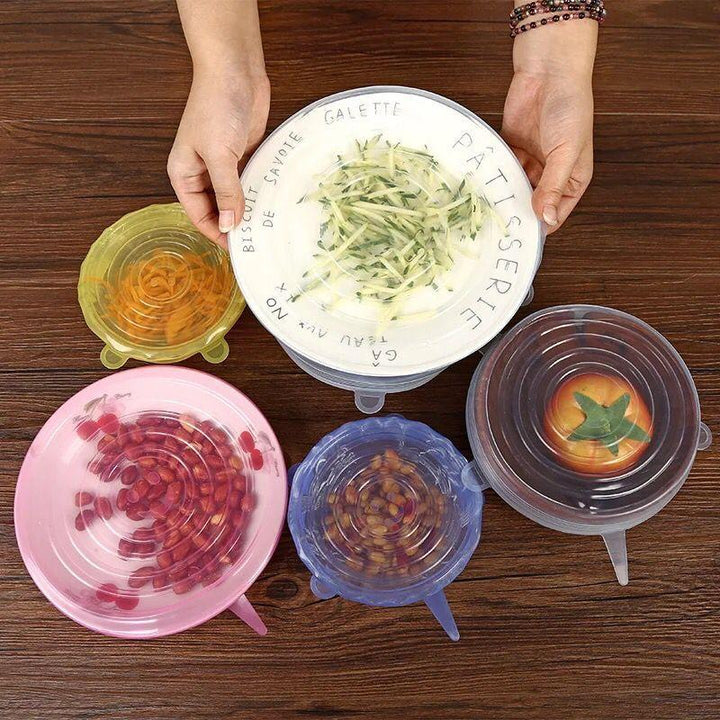 EcoLid - 6 Silikon Reusable Stretch Covers | Skanto