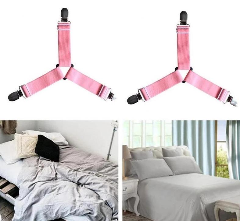 HoldTight - 4 Delers Elastiske Laken Klemmer | Skanto