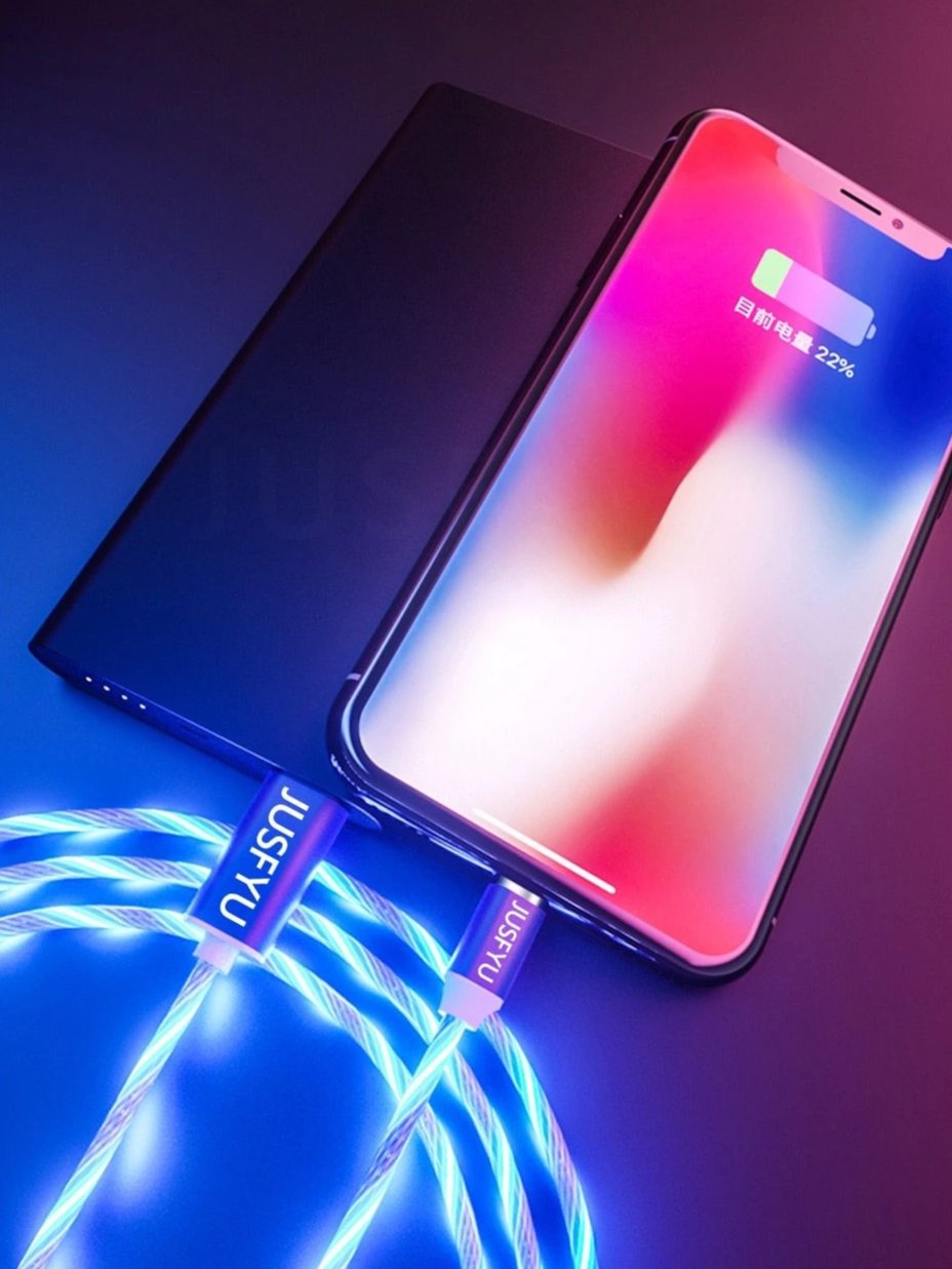 Bryte - LED Mobiltelefon Laderkabel | Skanto