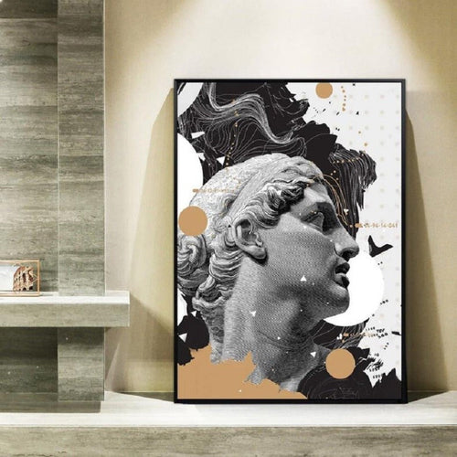 Renaissance-David-Figur-Skulptur – Lerretsbilde