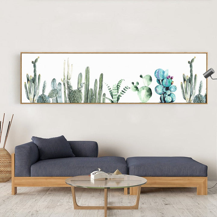 Nordisk kaktusblomst-plakat – lerretbilde