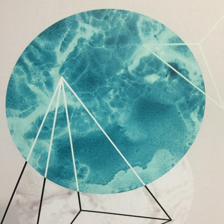 Geometrisk Nordisk - Lerret Veggkunst Maleri