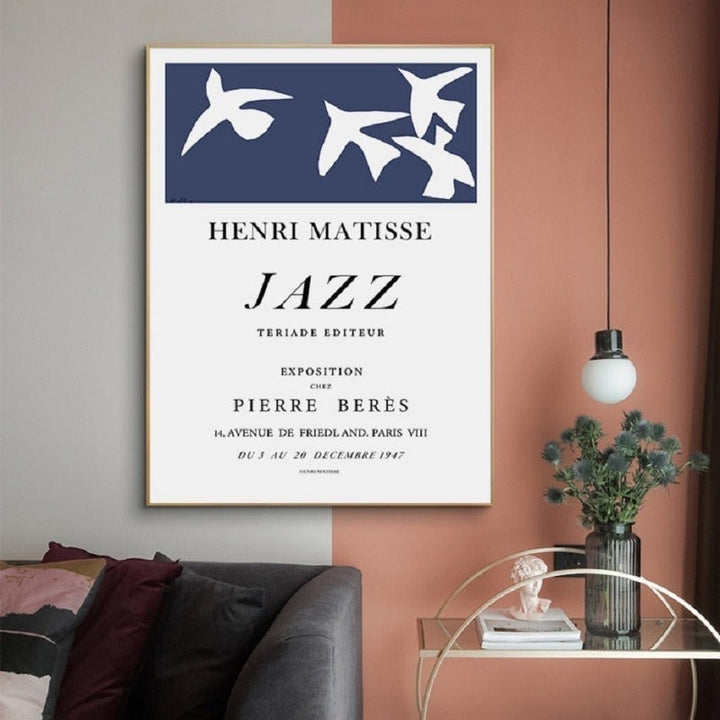 Vintage abstrakt Matisse retro linjefigur Europa olje