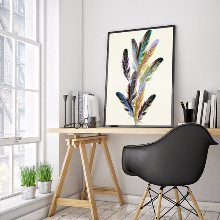 Feather Creative - Lærret Veggkunst Maleri