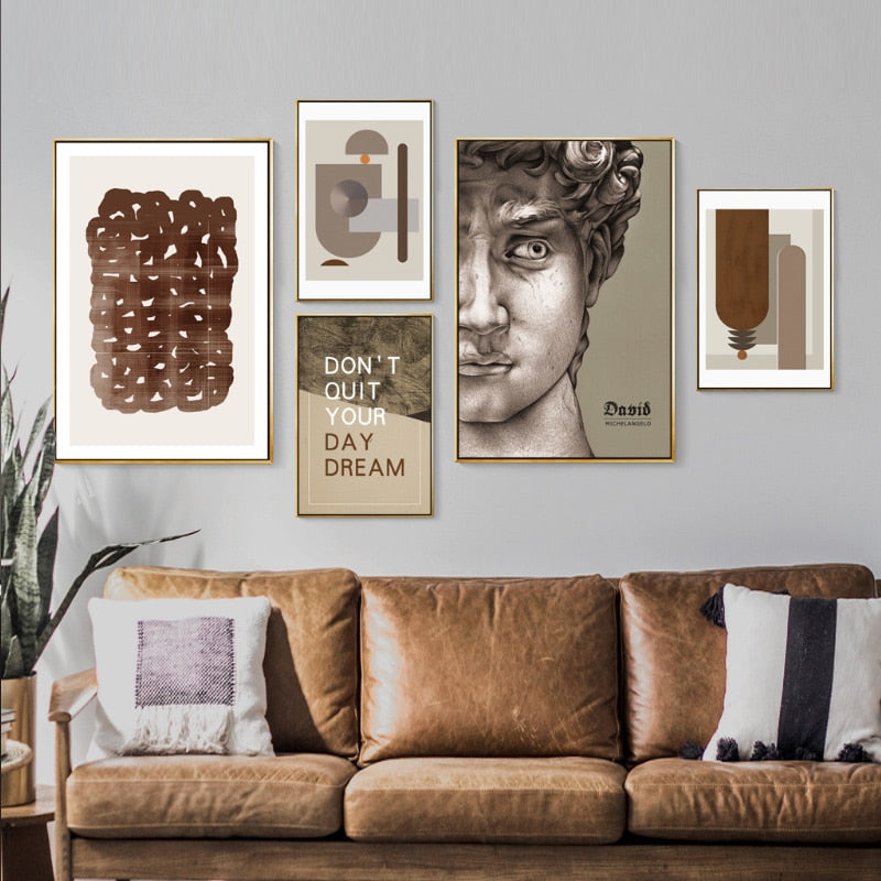 Day Dream David - Lerret Veggkunst Maleri