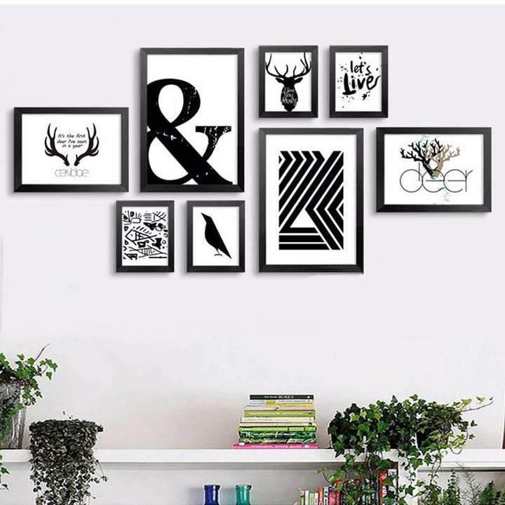 Let's Live Deer - Lerret Veggkunst Maleri
