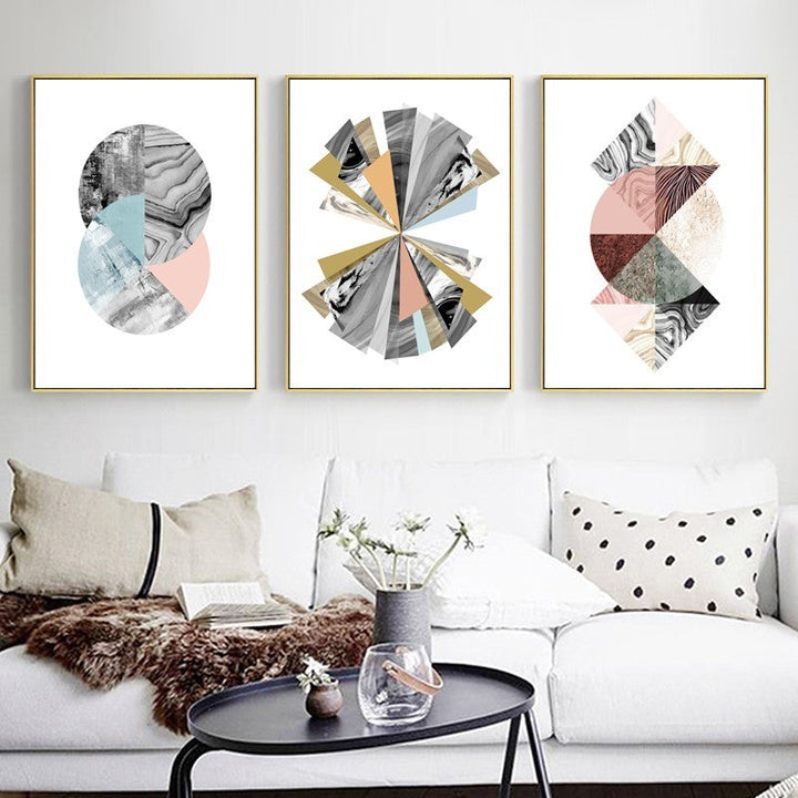 Abstract Aquarell - Lerret Veggkunst Maleri | Skanto