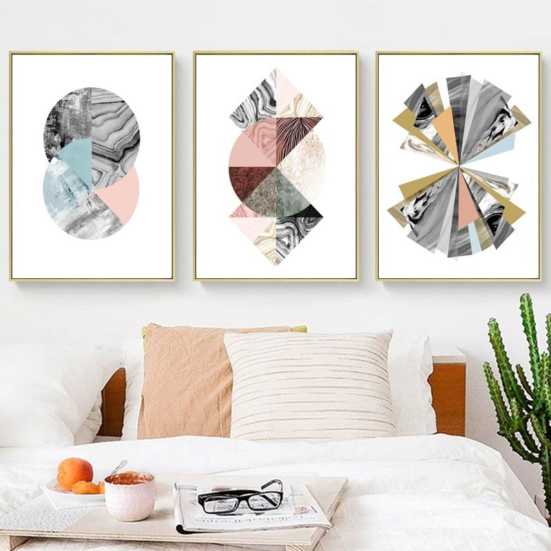 Abstract Aquarell - Lerret Veggkunst Maleri | Skanto