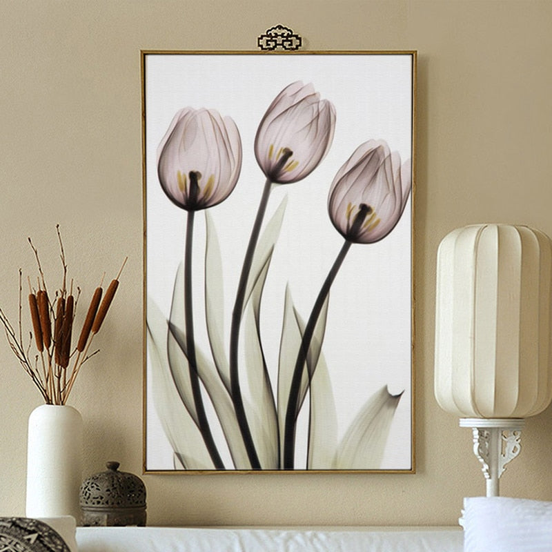 Moderne europeisk tulipan – lerretbilde