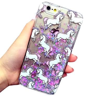 Glitter Unicorn iPhone-deksel | Skanto