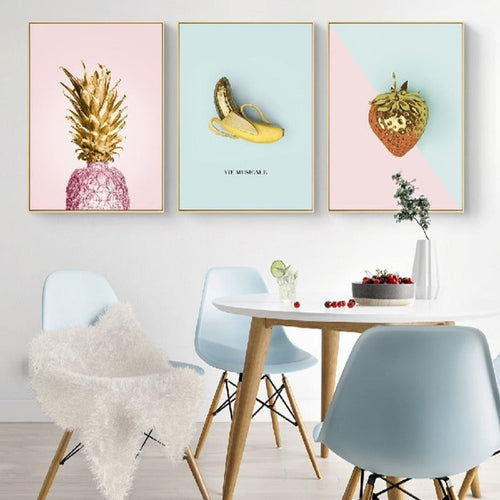 Nordisk banan-ananas - lerretsbilde