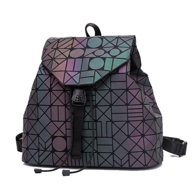 Skanto | Geometrisk Ryggsekk Holografisk Reflekterende Bag