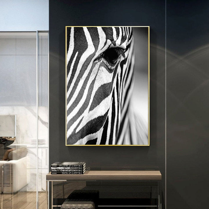Afrikansk Zebra - Kanvas Veggkunst Maleri | Skanto