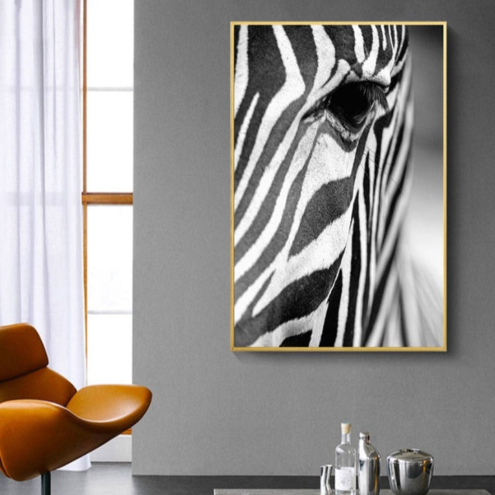 Afrikansk Zebra - Kanvas Veggkunst Maleri | Skanto