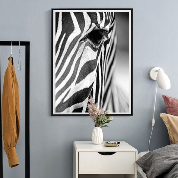 Afrikansk Zebra - Kanvas Veggkunst Maleri | Skanto