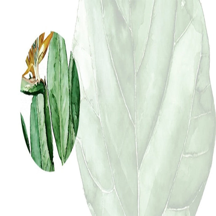 Moderne skandinavisk lerretsbilde av Alocasia-blader