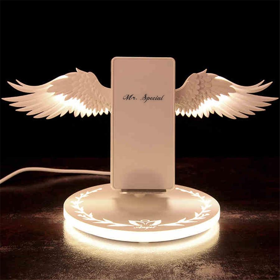 Angel Wing LED Trådløs Lader | Skanto