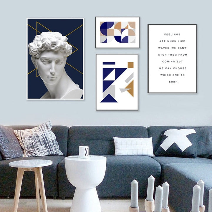 Abstract David - Canvas Wall Art Painting | Skanto