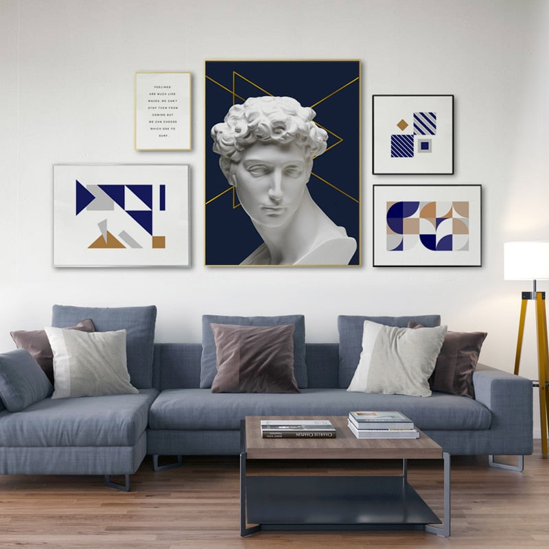 Abstract David - Canvas Wall Art Painting | Skanto