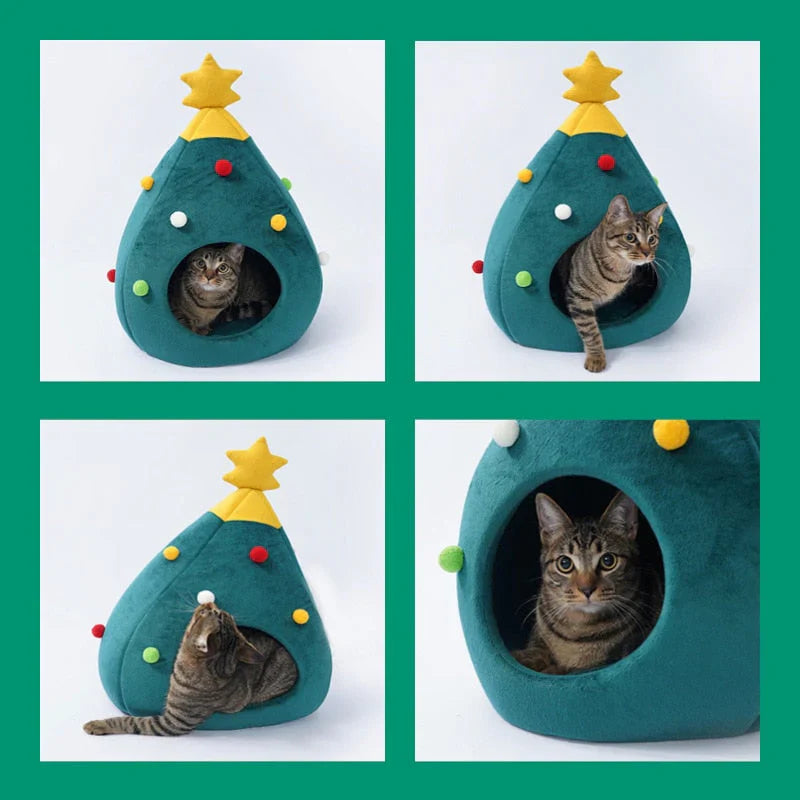 Katte seng juletrær – CozyTree Haven Skanto