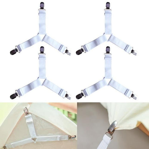 HoldTight - 4 Delers Elastiske Laken Klemmer | Skanto