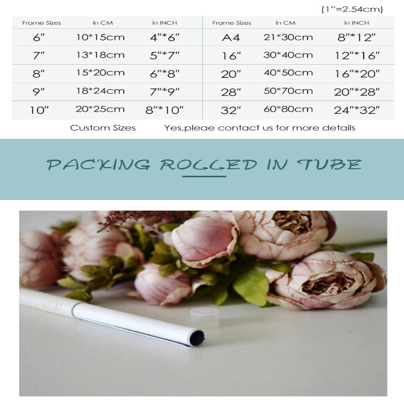 Blush Pink Pioner Veggkunst Bilder - Lerret Veggkunst Maleri | Skanto