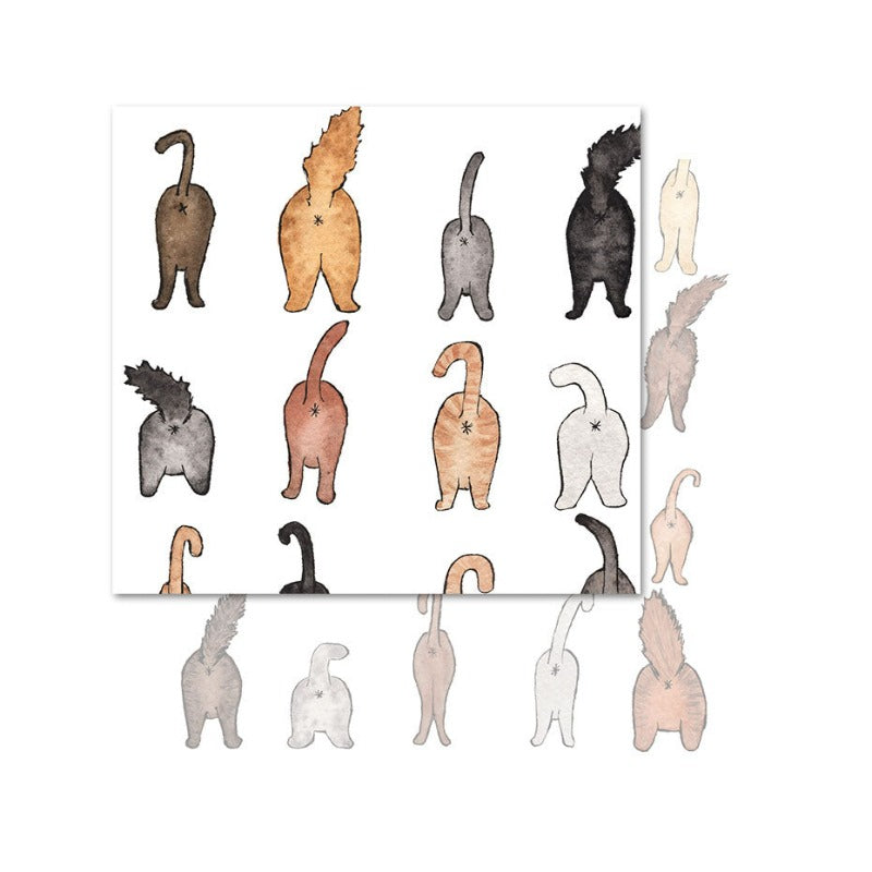 Katten Von Back-Canvas Veggkunst Maleri | Skanto