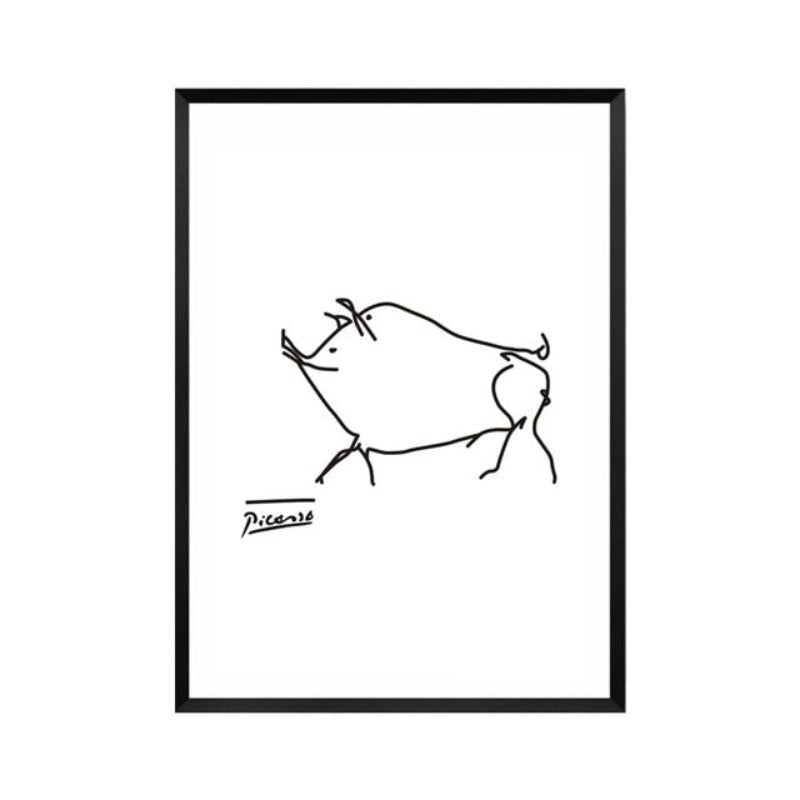 Tier Sketches - Canvas Wall Art Painting | Skanto
