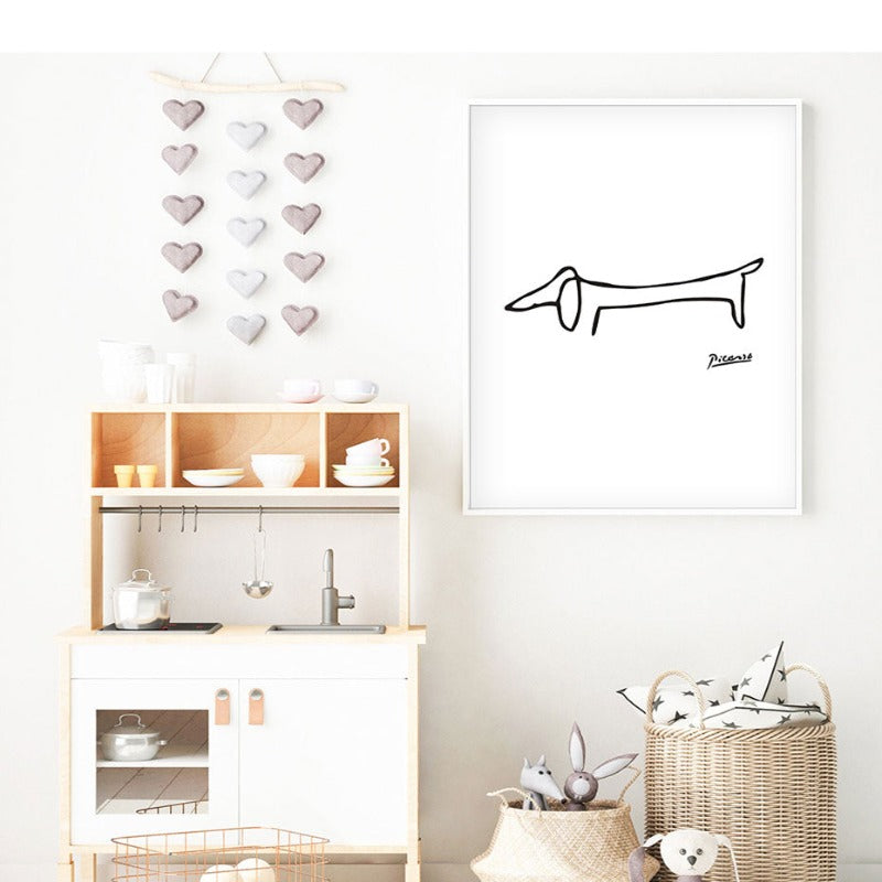 Tier Sketches - Canvas Wall Art Painting | Skanto