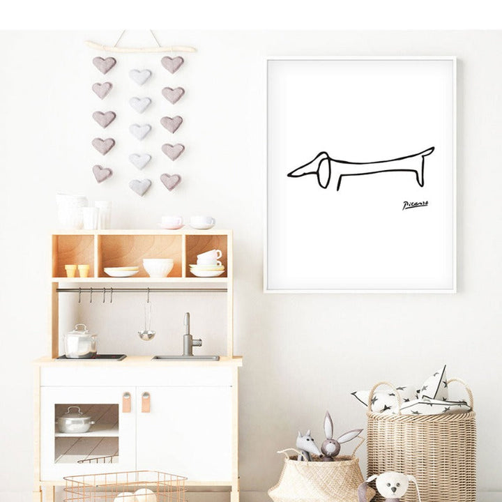 Tier Sketches - Canvas Wall Art Painting | Skanto
