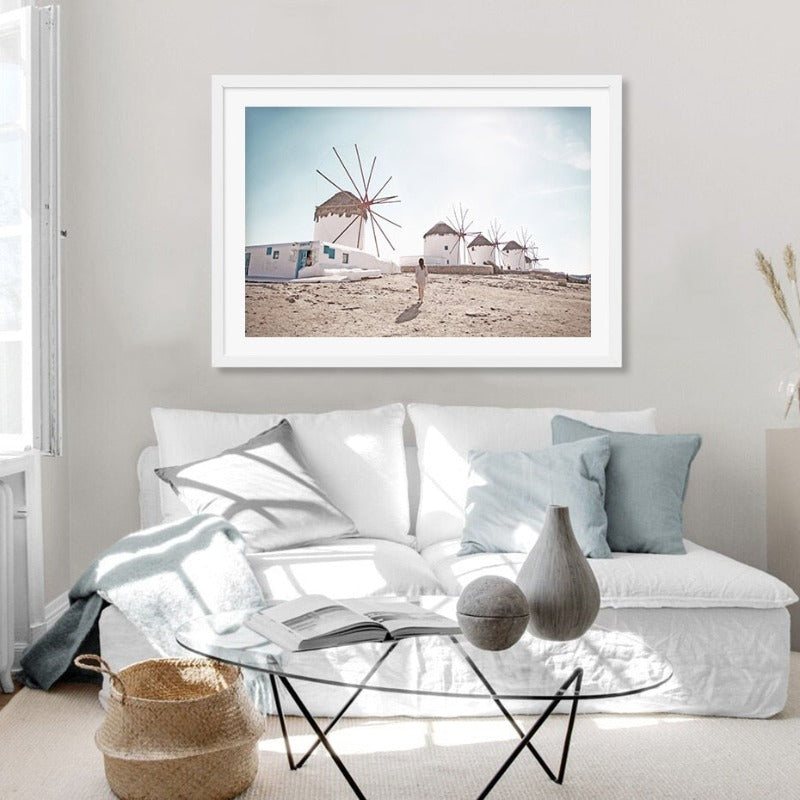 Aerial Bridge Landscape Canvas Wall Art Painting | Skanto