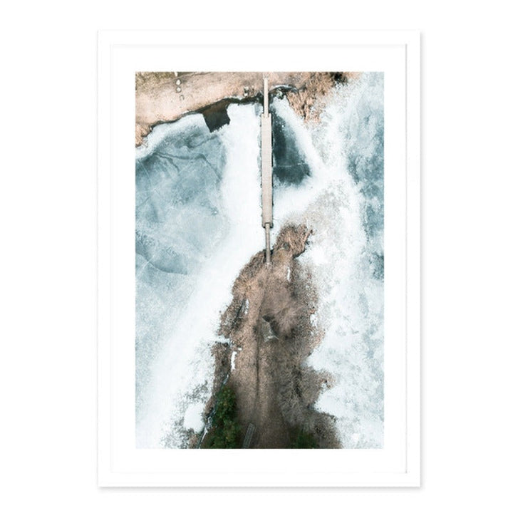 Aerial Bridge Landscape Canvas Wall Art Painting | Skanto