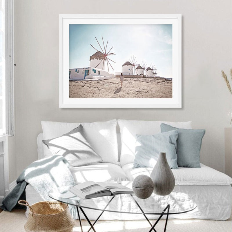 Aerial Bridge Landscape Canvas Wall Art Painting | Skanto