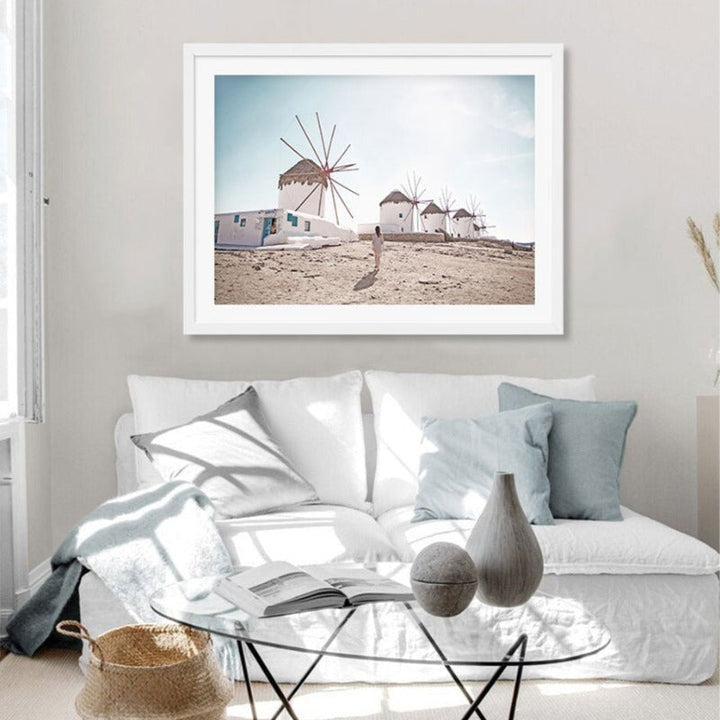 Aerial Bridge Landscape Canvas Wall Art Painting | Skanto