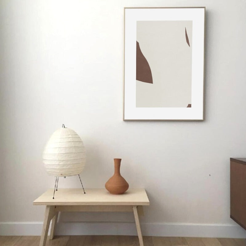 Minimalistisk geometrisk abstrakt veggkunstbilder - lerret veggkunst maleri