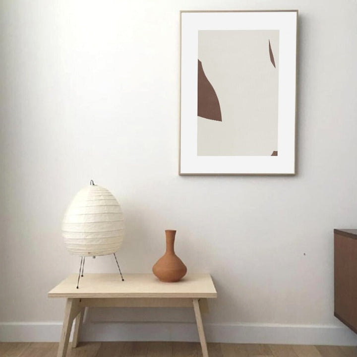 Minimalistisk geometrisk abstrakt veggkunstbilder - lerret veggkunst maleri