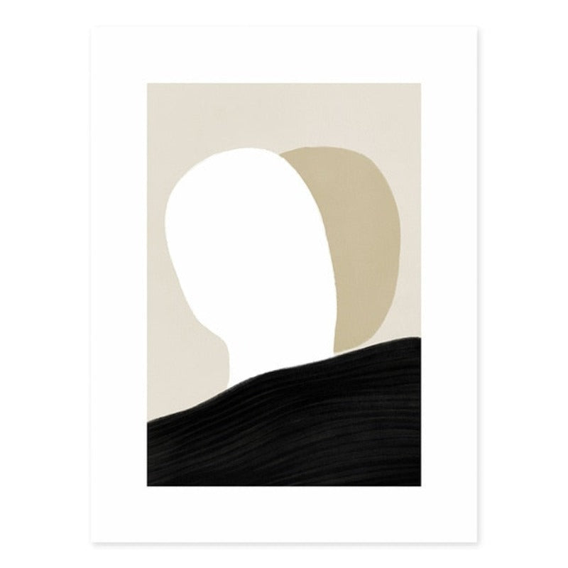 Minimalistisk geometrisk abstrakt veggkunstbilder - lerret veggkunst maleri