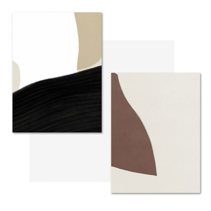 Minimalistisk geometrisk abstrakt veggkunstbilder - lerret veggkunst maleri