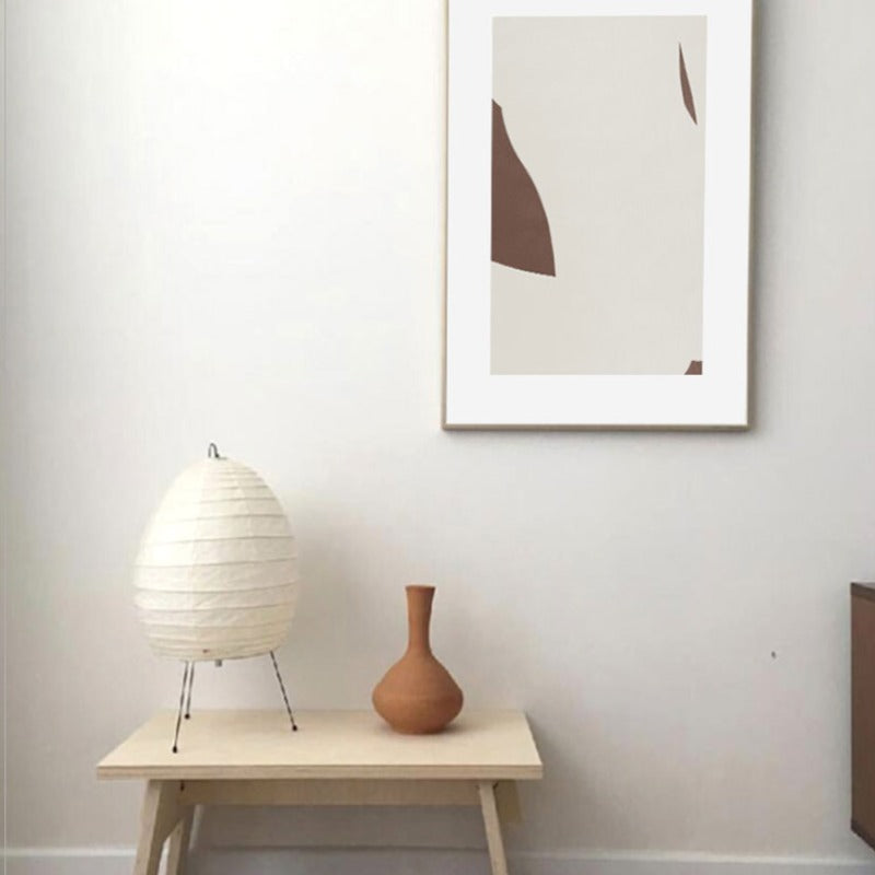 Minimalistisk geometrisk abstrakt veggkunstbilder - lerret veggkunst maleri