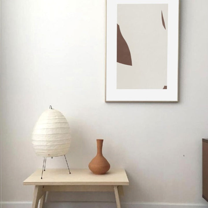 Minimalistisk geometrisk abstrakt veggkunstbilder - lerret veggkunst maleri